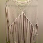 Free People  We The Free Citrine Long Sleeve Thermal Top Size M In Lavender Photo 6