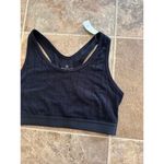 Aerie  Cozy Class Ribbed Knit Sports Bra True Black Size Large Photo 2