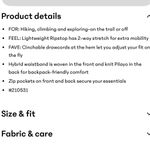 Athleta  Trekkie Hike Pant in Black Size 2P Style 210531 Photo 9