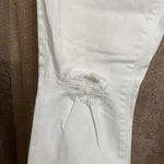 EXPRESS Mia mid-rise white distressed ankle legging skinny jeans, size 12 Photo 3