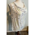 Nue Options Sleeveless Butterfly Cowl Neck Blouse Blouse 1X White Photo 2