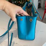 Kate Spade  turquoise blue crossover brand new purse tote bag zipper pockets Photo 10