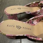 Katy Perry NWT The Tooliped Twisted Sandal Heel Pink and Green Floral Size 11M Photo 7