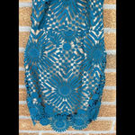 Saylor Free People X Teal Presley Lace Mini Dress medium Photo 3