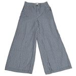 Hollister NEW  Ultra High Rise Linen Blend Stripe Flare Pants Coastal Old Money S Photo 1