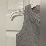 Alo Yoga ALO Gray Sleeveless Cropped Racerback Tank Top Photo 2