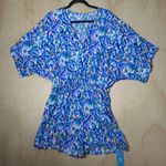 Cupshe  Abstract Print Drawstring Romper Size Medium Photo 0