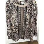 Joan Rivers  3X Open Front Paisley‎ Print Lightweight Jacket, Cover Up Photo 1