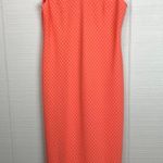 Plaza South Petite 2 Piece Gingham Orange Maxi Dress & Floral Button Up Top 12P Photo 2