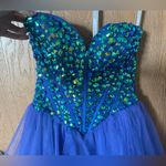Sherri Hill Strapless Sweetheart Cut Crystal Rhinestone Short Homecoming Dress Photo 3