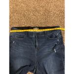 Torrid Bombshell Skinny Dark Wash Blue Jeans Womens Sz 26R Elastic Waist Stretch Photo 9
