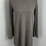 Audrey 3+1 Knit Long Sleeve Sweater Tunic Mini Dress w Cutout Photo 0