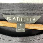 Athleta Size Small Black Longsleeve Mesh Shirt Athletic Fit Athleisure Yoga Photo 1