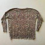Olivaceous Leopard Print Lightweight Sweater Photo 2