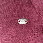 American Eagle OUTFITTERS Soft & Sexy lace up v-neck burgundy wine flowy size L Photo 4