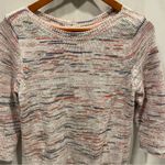 J. Jill cute marled cotton 3/4 sleeve sweater crew neck peaches and cream Orange Size undefined Photo 8