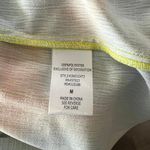 MIKEN SWIM Coverup Sz M Tie Dye Colorful Open Style Drawstring Tassel Front NEW Yellow Size M Photo 6