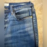 frame denim FRAME LE HIGH SKINNY JEANS WITH BLACK LEATHER  LIKE PIPING SIZE 26 Photo 9