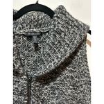 Eileen Fisher knit sweater vest yak and merino wool grey size XL full zip shawl Photo 1
