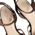 Cole Haan EUC Leather Myra Wedge Sandals Brown Black Size 11 Photo 3