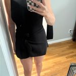 Women's Solid Knot Wrap Sports Tank Romper Black Photo 8