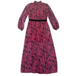 LDT Brooke Floral Long Sleeve Maxi Dress in Purple Multi, Size US 14 Photo 3