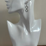 Silver Double Hoop Earrings Photo 0