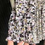 Theory  100% Silk Crepe Mini Dress Fit and Flare‎ multi color Floral Size M Photo 6