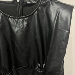 SheIn black faux leather bodysuit In medium Photo 2