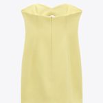ZARA Bodycon Strapless Mini Lemon Party Coctail Shower Bridal 🍋Dress Photo 13
