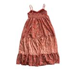 Band of the Free Floral Tiered Midi Dress Size L Flowy Feminine Boho Bohemian White Size L Photo 7