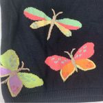 Christopher & Banks size small knit butterfly short sleeve Sweater vintage Photo 4