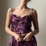 Urban Outfitters  Out From Under Cowl Neck Cropped Cami size Medium Tie Dye Photo 0