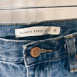 Altar'd State Blue Cropped Jeans with Raw Hem Photo 1