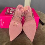 Barbie x ALDO Barbietessy Collection Pink Stiletto Heel Monogrammed B Size 9 NEW Silver Photo 8