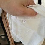 Reformation Jerri Linen Dress square neck mini white long sleeve puff a-line Photo 6