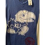 Pressbox Kansas University KU Jayhawks Womens Juniors Short Sleeve T-Shirt Size M Photo 5