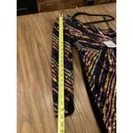 SELF PORTRAIT Stripe Sequin asymmetric one shoulder Mini Dress size 0 NWT Black Photo 5