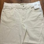 Madewell NWT Low-Slung Baggy Crop In Pure White Size 31 Photo 5