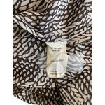 CAbi  Shear Sleeveless Animal Print Blouse Keyhole Button S Black White #2774 Photo 7