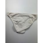 Victoria's Secret  White Bikini‎ Bottoms Silver Trim Swimwear Medium Photo 3