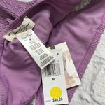 Jessica Simpson  Shirred Smocked Bikini Bottom Size M Rose Dust Purple NEW Photo 4