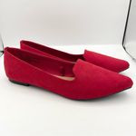 Seychelles  suede pointed toe red flats women’s Size 6 1/2 Photo 6