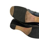 Taryn Rose  Black Low Wedge Leather Boots Booties Suede Ruched Size 36 5.5 Womens Photo 8