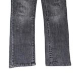 Democracy  Black Gray Mid Rise Skinny Jeans Women’s Size 10 Embroidered Stretch Photo 5