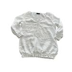 EXPRESS  white linen blouse size small Photo 1