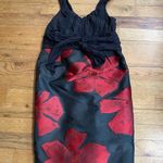 Max Studio Specialty Products Black&Red Floral Design Dress Photo 1