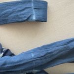 Bellambra Italy Women’s Linen Dress S Blue Tie Dye Sleeveless Bow Strap Boho Photo 6