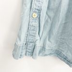 Madewell  Womens Swingy Chambray Side Button Skirt Size 6 Midi Blue Denim‎ Photo 4