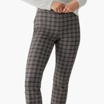 Sanctuary  Plaid Stretch Crop Pants Womens XL Elastic Waist Casual Career Trouser Photo 0